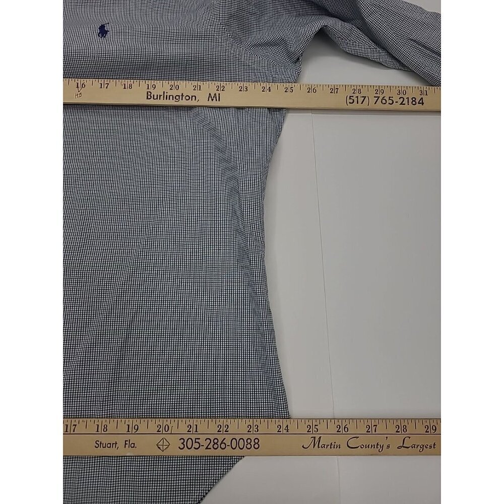 Ralph Lauren Classic Fit Button Down Shirt Men's Size 34/35 16.5 Checkered - Picture 4 of 8